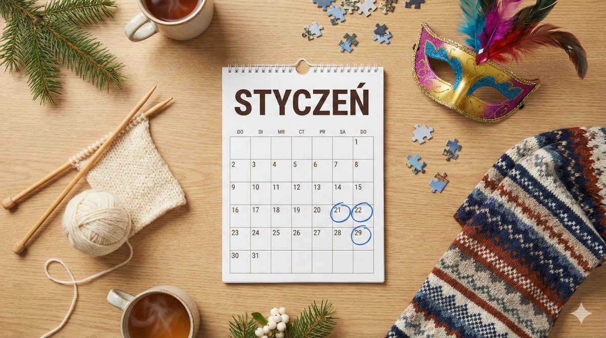 Styczeń z wnukami: Kalendarz świąt i darmowe zabawy do druku (Dzień Babci, Trzech Króli i inne)