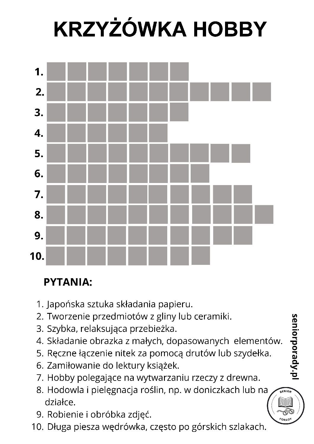 Łamigłówki – wyzwanie tygodniowe zestaw 7